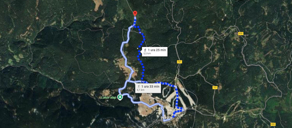 Pot med krošnjami Rogla Lovrenška jezera